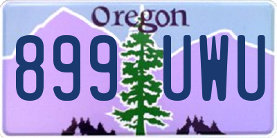 OR license plate 899UWU