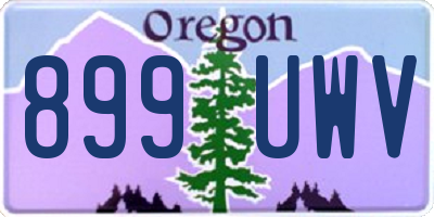 OR license plate 899UWV