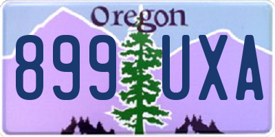 OR license plate 899UXA