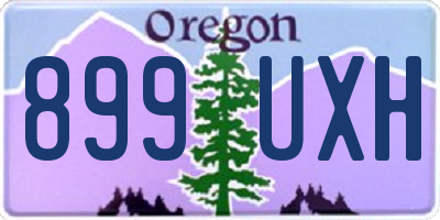 OR license plate 899UXH