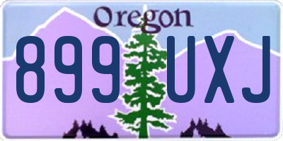 OR license plate 899UXJ