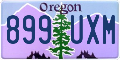 OR license plate 899UXM