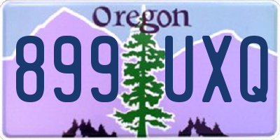 OR license plate 899UXQ