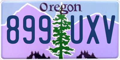 OR license plate 899UXV