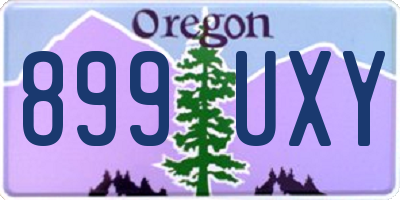 OR license plate 899UXY