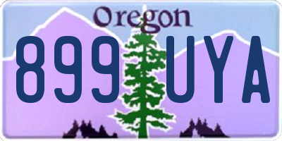 OR license plate 899UYA