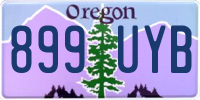 OR license plate 899UYB
