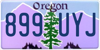 OR license plate 899UYJ