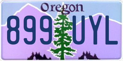 OR license plate 899UYL