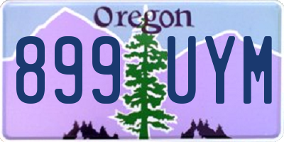 OR license plate 899UYM