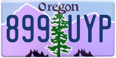 OR license plate 899UYP
