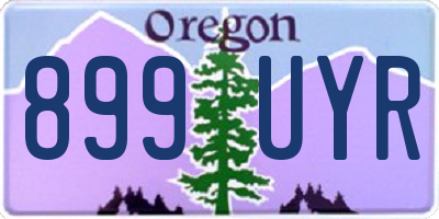 OR license plate 899UYR