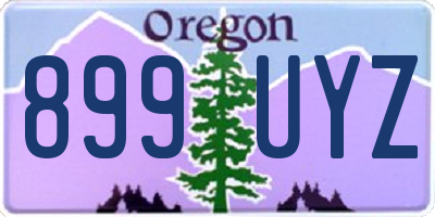 OR license plate 899UYZ