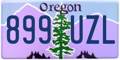 OR license plate 899UZL