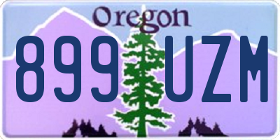 OR license plate 899UZM