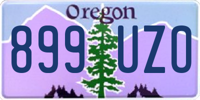 OR license plate 899UZO