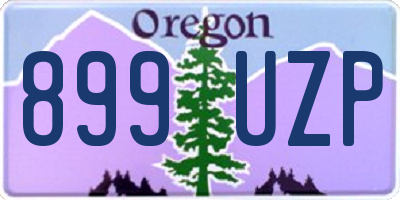 OR license plate 899UZP