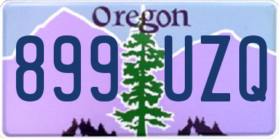 OR license plate 899UZQ
