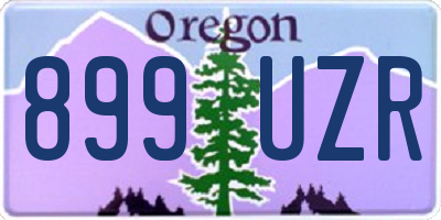 OR license plate 899UZR