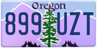 OR license plate 899UZT