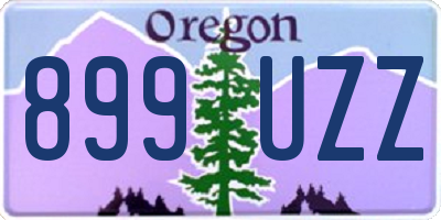 OR license plate 899UZZ