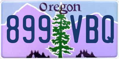 OR license plate 899VBQ