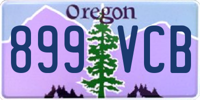 OR license plate 899VCB