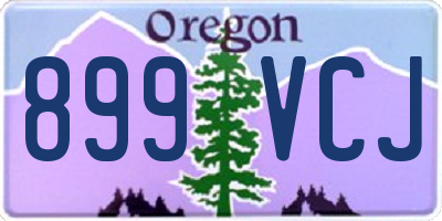 OR license plate 899VCJ