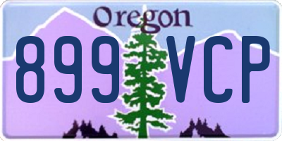 OR license plate 899VCP