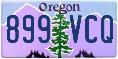 OR license plate 899VCQ