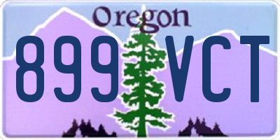 OR license plate 899VCT
