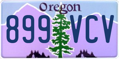 OR license plate 899VCV