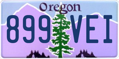 OR license plate 899VEI