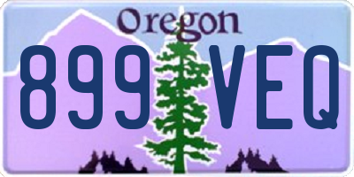 OR license plate 899VEQ