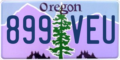 OR license plate 899VEU