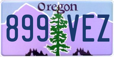 OR license plate 899VEZ