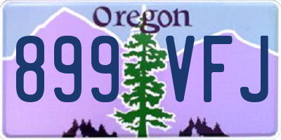 OR license plate 899VFJ