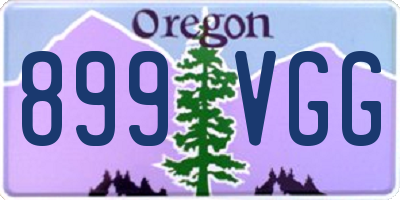 OR license plate 899VGG