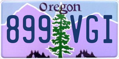 OR license plate 899VGI