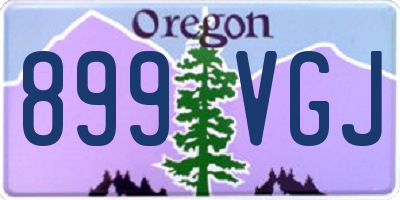 OR license plate 899VGJ