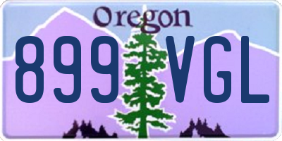 OR license plate 899VGL