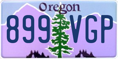 OR license plate 899VGP