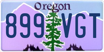 OR license plate 899VGT
