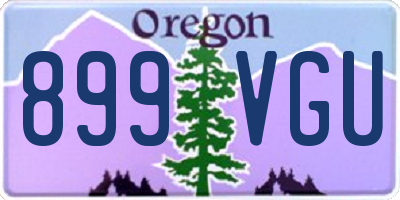 OR license plate 899VGU