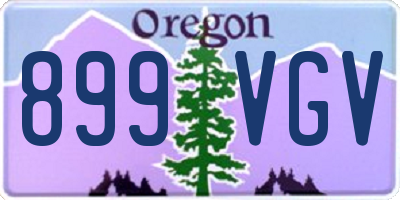 OR license plate 899VGV