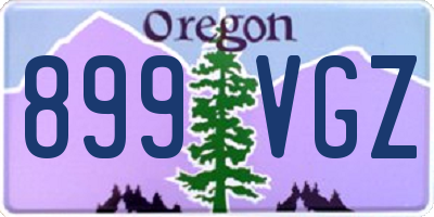 OR license plate 899VGZ