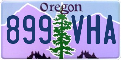 OR license plate 899VHA