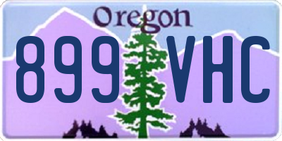 OR license plate 899VHC