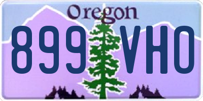 OR license plate 899VHO