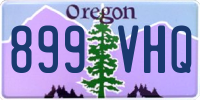 OR license plate 899VHQ